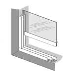 trackglaze vertical sliding secondary glazing