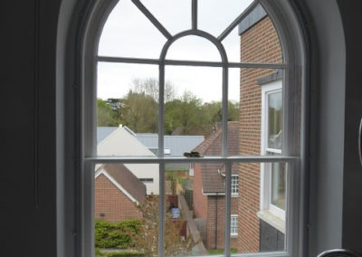 Clipglaze used on beautiful arched window