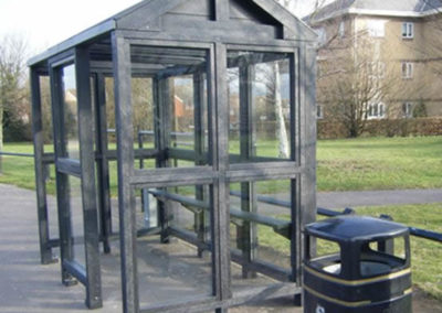 Vandal Proof Bus stop with Polycarbonate Panels