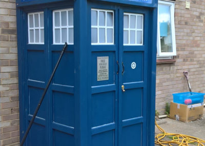 Dr Who Tardis using Polycarbonate windows