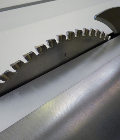 tough polycarbonate sheet needs a tough saw blade